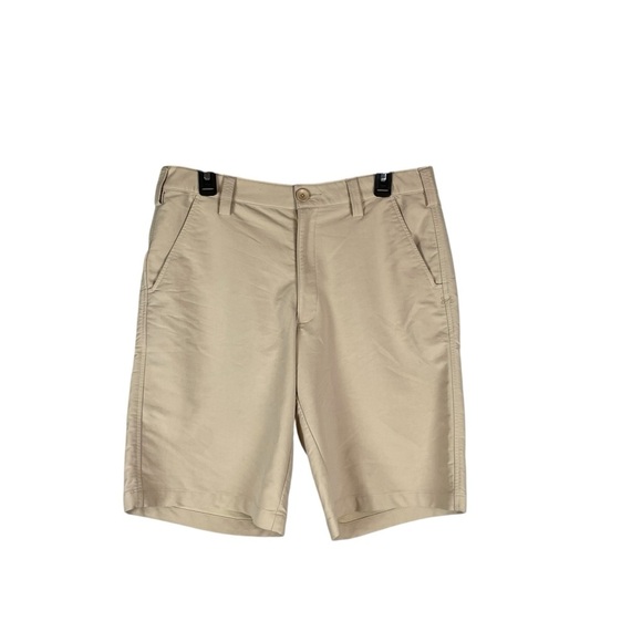 Under Armour Stretch Performance Golf Shorts Men’s 32 Khaki Nylon Blend - Picture 2 of 6